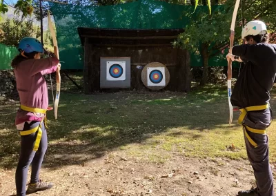 Tiro con arco en pareja
